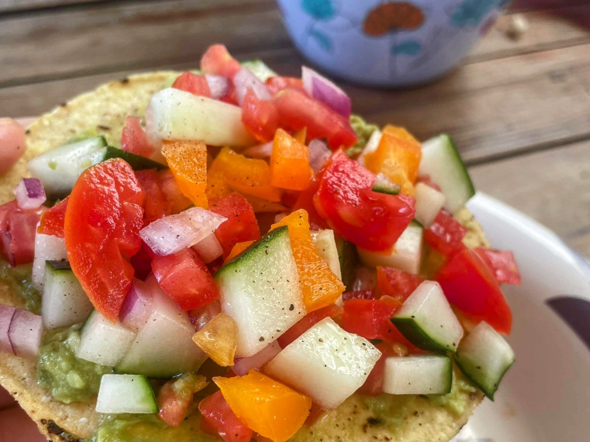 Crispy summer tostadas
