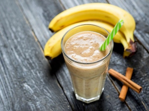 Peanut banana milkshake