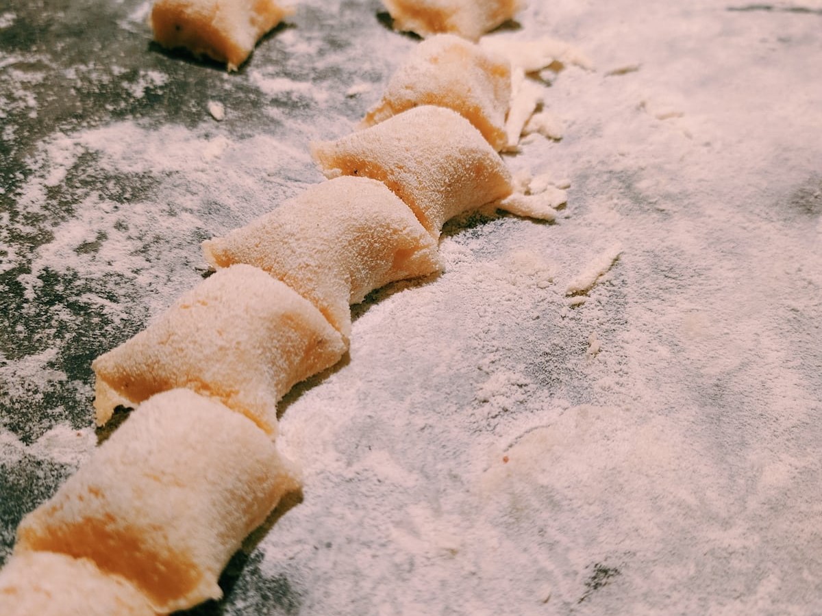 Simple gnocchi with sauce