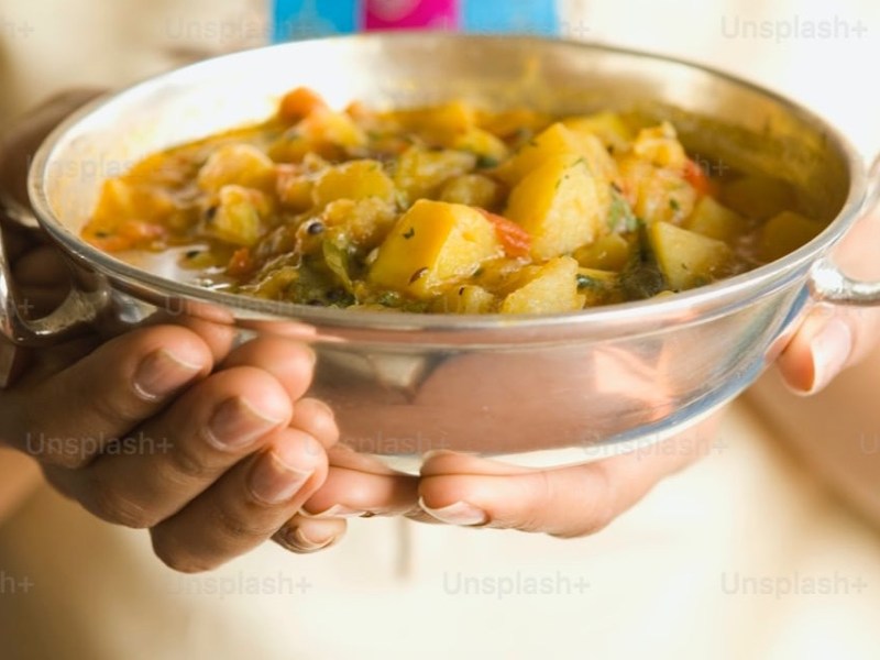 Creamy Indian peas and potato